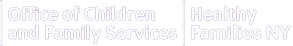 New York State Office of Children and Family Services and Healthy Families New York logos